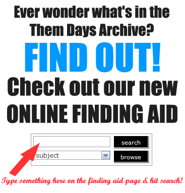 Check out our online finding aid!