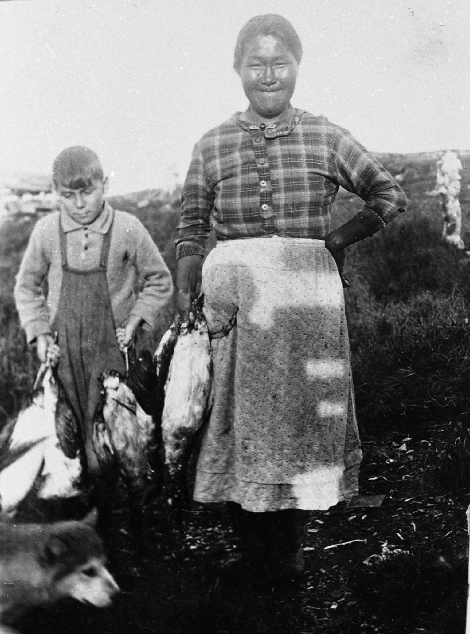 Willie Andersen and Annie Brown at Ben's Cove